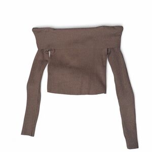 Wild Fable Off-Shoulder Sweater - Brown
